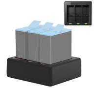 VIDIFY Battery Charger for GoPro Hero 13 Black, Fast Charging Case Accessory for GoPro Hero 13, Triple Slot Battery Charger, Compatible with the Original Battery of Go Pro Hero 13