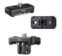 VIDIFY VRIG 3-in-1 Quick Release Adapter for Insta360 X5, X4 with DJI-AC and 1/4" Screw Port 3-in-1 Interface Quick Release Mount for Insta360 X5 X4 Action Camera Accessories