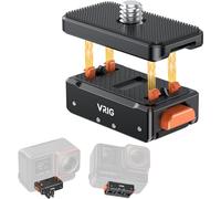 VIDIFY VRIG Magnetic Quick Release Mount for Insta360 Ace Pro 2, X5, X3, X4 & X Series, Aluminum Alloy, Orange, 1/4” Screw & X4 X3 Interface, Compatible with Other 1/4” Devices