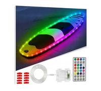 VIDLULTD Kayak Paddle Board Lights Kit, IP68 Waterproof Dream Color SUP Glow Lights with Remote, Battery Powered Kayak Lighting for Night Kayaking SUP Canoes, Marine Boat Pontoon Light (22FT)