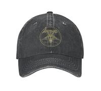 VIDOJI Baseball Cap Classic Casual Baseball Caps Vintage Distressed Cotton Venom Band Metal Logo Album Headwear Men Outdoor Workouts Hats