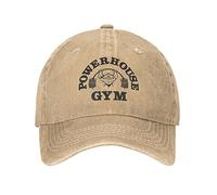VIDOJI Baseball Cap Classic Casual Gym Motivation Unisex Baseball Cap Powerhouse Gym Distressed Washed Hats Fashion Outdoor All Seasons Travel Snapback Hat