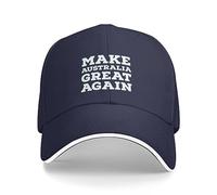 VIDOJI Baseball Cap Classic Casual Make Australia Great Again! Baseball Cap Fashionable Christmas Hat Hat for Women Men's Perfect