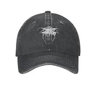 VIDOJI Baseball Cap Classic Casual Vintage Dark Throne Fanart Band Baseball Caps Men Women Distressed Denim Snapback Cap Death Metal Outdoor Activities Caps