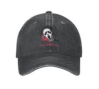 VIDOJI Baseball Cap Ghostface Baseball Cap Adult Film Adjustable Dad Hat for Men Women Sun Protection