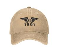 VIDOJI Hat Fashion Hip Hop Vintage Royal Enfields RE 1901 Baseball Caps Unisex Distressed Cotton Sun Cap Motorcycle Racing Outdoor All Seasons Travel Caps Birthday Gift