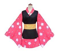 VIDOJI Kids/Adult Anime Cosplay Costume Makomo Kimono Halloween Party,S-Set