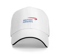 VIDOJI Unisex Baseball Cap Classic Sports British Airways Baseball Cap for Men and Women Shading Hip Hop Caps