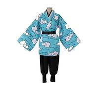VIDOJI Urokodaki Sakonji Costume Cosplay Kimono Halloween,XL-Blue