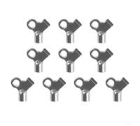 Vidonergy 10 Pack Zinc Alloy Radiator Bleed Keys for Central Heating Air Vent Valves, Square Hole Water Exhaust Key Tool Set Compatible with Various Radiator