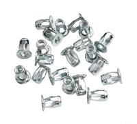 Vidonergy 20 Pcs Expansion Nuts with Screws, Carbon Steel Zinc Plated Flared Lantern Type Fasteners for Metal Sheets, Plastics, Plywood, Hollow Walls and DIY(6 * 20)