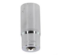 Vidonergy 3/8 Inch Deep Socket Adapter, Hex Socket Wrench Head Set for 8-24mm, Long Chrome Vanadium Steel Ratchet Tool, Compatible with 3/8" Drive Wrenches(21mm)