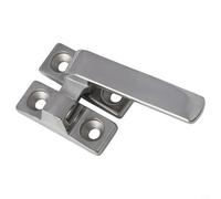 Vidonergy 304 Stainless Steel Handle Lock for Casement Shutter Knob Buckle, 80mm/100mm Silver Door Lock with Anti-Rust & Anti- Properties(Small right)