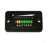 Vidonergy 48 Volt LED Battery Meter Gauge for Cart, 10-Segment 3-Color Display with Memory Function, Compatible with and Other 48V DC Systems