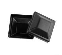 Vidonergy 4x4 Inch Plastic Fence Post Cap for Outdoor Wooden Fencing, Weather-Resistant Black PP Protector with Screws, Decorative Top Cover to Rain(1pcs)