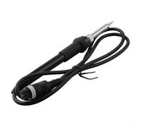 Vidonergy 936 Soldering Iron Handle for General 936 Stations - 5-Pin, 5-Hole Replacement Tool with Heat-Resistant Silicone Grip and Plated Alloy Tip, Black(A)