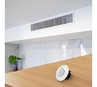 Vidonergy Adjustable Air Vent Grille for Ceiling Wall or Ducting | Round Ventilation Cover with Sloping | 75mm 100mm 125mm 150mm 200mm | White ABS(75mm)