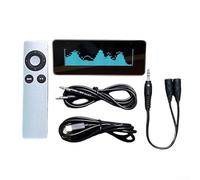 Vidonergy AK25664_V2.0 Music Spectrum Display Rhythm Light Desktop Clock with Remote Control, Audio Spectrum Analyzer for Sound Level Meter, Digital Home Decoration(Blue)