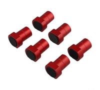 Vidonergy Aluminum Alloy Bench Dogs for Woodworking Table Clamping, 19mm/20mm Workbench Stop Positioning, Pack of 6 Compatible with Dog Holes, Non-Slip Limit Tenon for Milling and Cutting(20MM red)