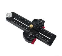 Vidonergy Aluminum Thin Rip Jig for Table Saw - Adjustable Fence Guide with mm/inch Scales, Roller Bearing Feed, Fits 1/4" x 3/8" Miter Slots, Compatible with(SKU)