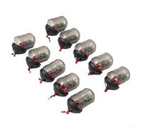 Vidonergy Cap Swim Feeder for Maggots & Groundbait - 26 x 48 mm Plastic Fishing Feeder Basket, 30 g, Black - For Ideal for River and Match Angling(10pcs)