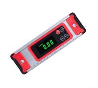 Vidonergy Electronic Digital LCD Level Ruler with Angle Meter, 200/300/400mm Aluminum Level for Construction and Engineering, Clear Display ±0.05° Accuracy, Auto Shutoff and Sound (200mm)