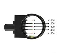 Vidonergy Five-Pin Sight for Recurve Bow, Composite Arrow Aiming Device with Fiber-Optic Pins, Vibration-Dampening Design, 12 x 5.5 cm, Compatible with Straight