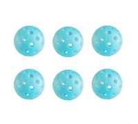 Vidonergy Glow in the Dark Pickleball Balls Set of 6, Standard 2.87-Inch Outdoor and Indoor Sports Balls with 40 Holes for Night Games(Blue)