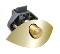 Vidonergy Half Moon Push Lock for RV Cabinet 14-16mm Zinc Alloy Handle with Nylon Base, Compatible with Yacht Trailer Boat Cupboard Doors