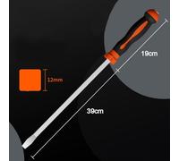 Vidonergy Large Screwdriver Set, Extra-Long 15/19/23/27/31-Inch Forged High-Carbon Steel Shafts with PVC Anti-Slip TPR Handles, Knockable Tip, Heavy-Duty Flat(15 inches)