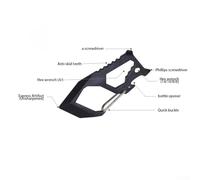 Vidonergy Multifunctional Keychain Tool with Bottle Opener, Carabiner and Multi-Tool Functions for Outdoor, Camping, Hiking, Use - Aluminum Alloy Lightweight Pocket