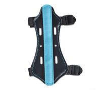 Vidonergy Perforated Leather Arm Guard for, 15 cm Length with Breathable Holes, 4 mm Thickened Soft Leather Protection for Children and Adults Compatible with(B)