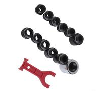 Vidonergy Pull Out Faucet Adapter Kit 12-Piece All-Purpose Thread Connector for Kitchen Sinks, Compatible with G1/2 and 5/8-18UN Faucet Types, Includes Aerator Removal