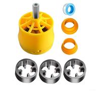 Vidonergy PVC Pipe Threader Kit with 1/2 in, 3/4 in, and 1 in Round Dies for Electric Drill - Threading Tool for Plastic Plumbing Pipes, Includes Raw(SKU)