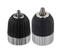 Vidonergy Quick Release Drill Chuck Set for Corded Drills, 3/8-24UNF Thread, 0.8-10 mm & 2-13 mm Clamping Range, Metal Sleeve with Nylon Coating, 2-Pack(SKU)