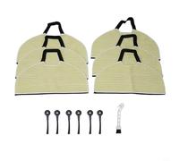 Vidonergy Replacement Mop Pads and Side Brushes for Shark AV2610WA, RV2610WA, RV2620WD, RV240, RV241WD AI For Ultra 2-in-1 Robot Vacuum, 6 Pads + 6 Brushes + Cleaning Brush,(6+6+1)