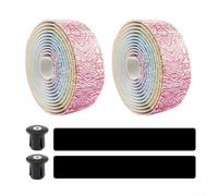 Vidonergy Road For Bike Handlebar Tape, Anti-Slip and Shock-Absorbing PU+For EVA Material, Gradient Design for Curved and Drop Handlebars, Lightweight at 80g per Pair