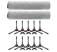 Vidonergy Robot Vacuum Replacement Parts: Main Brush + Side Brushes Kit - Nylon And Plastic Construction,For Eufy For Omni E25/E28(B)