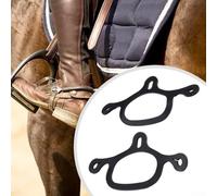 Vidonergy Rubber Spur Straps for Riding Boots, 1 Pair Anti-Slip Tie Down Strap Compatible with Equestrian Spurs, Black Functional Fit for Horse Training Accessories