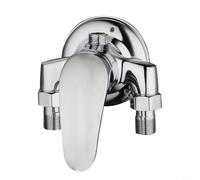Vidonergy Shower Mixer Taps Deck Mounted with Chrome Finish, Copper Hot and Cold Mixing Valve for Bath, Standard Inlet Fits Most Hoses, Gravity Die-Cast