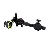 Vidonergy Single Needle Bow Sight for - Aluminum Alloy Bow Sight with Quick & Fine Adjustment, Double Level, 6-Way Adjustable (Up, Down, Left, Right, Front,