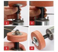 Vidonergy Spindle Adapter for Bench Grinder - 5 mm to 16 mm Shaft Diameter Compatibility, Converts Electric Drill into Grinding/Polishing Tool,(6MM)