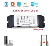 Vidonergy WiFi Garage Door Opener Controller for App, 2.4 GHz Wireless Remote Switch Module with Voice Control, Compatible with Most Openers, 10A(AC 85-250V)