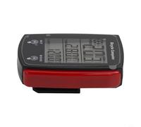 Vidonergy Wireless-Compatible Wired Computer with LCD Display, Speedometer & Odometer for Road/Mountain Bikes, ABS Housing, Backlit Screen, Rainp(RED)
