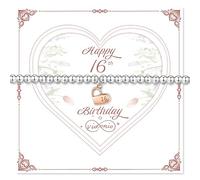 vidonio 16th Birthday Gifts for Women,Adjustable 925 Sterling Silver Bracelet with Rose Gold Heart Beaded Bracelet with Card Thoughtful Birthday Presents for Teen Girls,Friend,Sister,Daughter,Mum