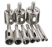 VIDOO 10pcs 6-32mm Diamond Hole Saw Drill Bit for Glass Ceramic Marble
