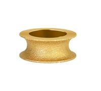 VIDOO 1pc Dry Vacuum Brazed Diamond Round Polishing Wheel 20mm Bore Dia Ceramic Edging Wheel for Tile Quartz Marble Granite Stone 25mm