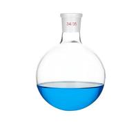 VIDOO 3.3 Borosilicate Glass Boiling Flask Round Bottom Single Neck Standard Taper Joint Distillation Flask Spherical Reaction Vessel, 34/35 2000ml