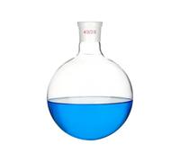 VIDOO 3.3 Borosilicate Glass Boiling Flask Round Bottom Single Neck Standard Taper Joint Distillation Flask Spherical Reaction Vessel, 40/38 5000ml