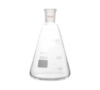 VIDOO 3.3 Borosilicate Glass Conical Flask Erlenmeyer with Joint Laboratory Conical Flask Science Glassware, 19/26 500ml